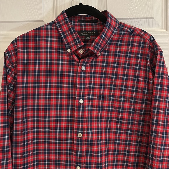 Banana Republic Plaid Button Down - Picture 2 of 4